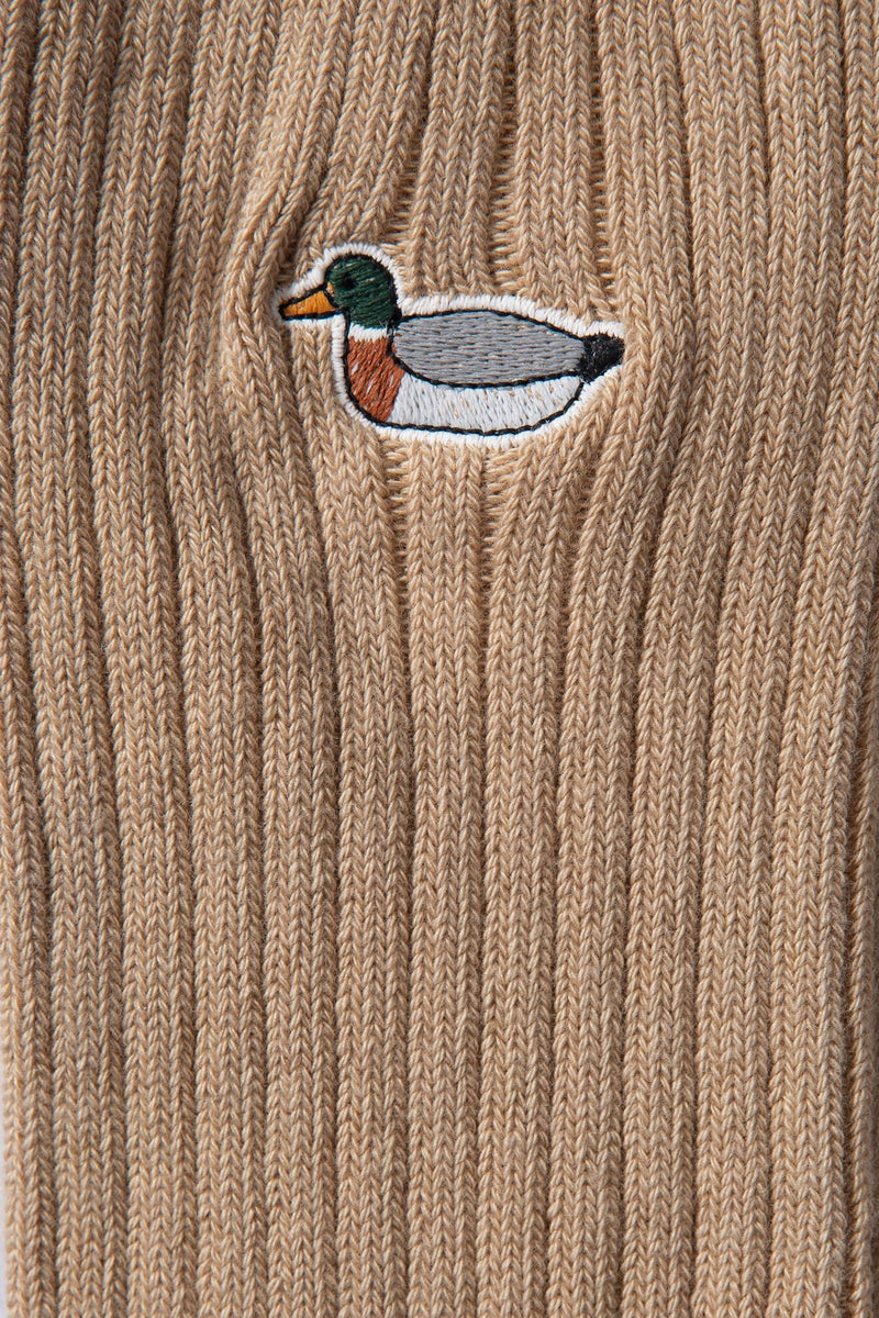 DUCK SOCKS PLAIN TAN