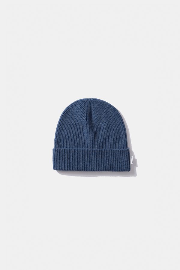 KNIT BEANIE PLAIN STEEL