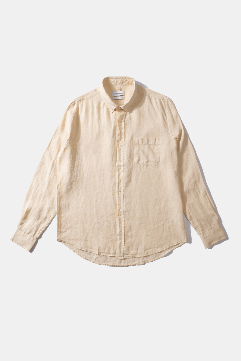 LINEN SHIRT PLAIN BEIGE