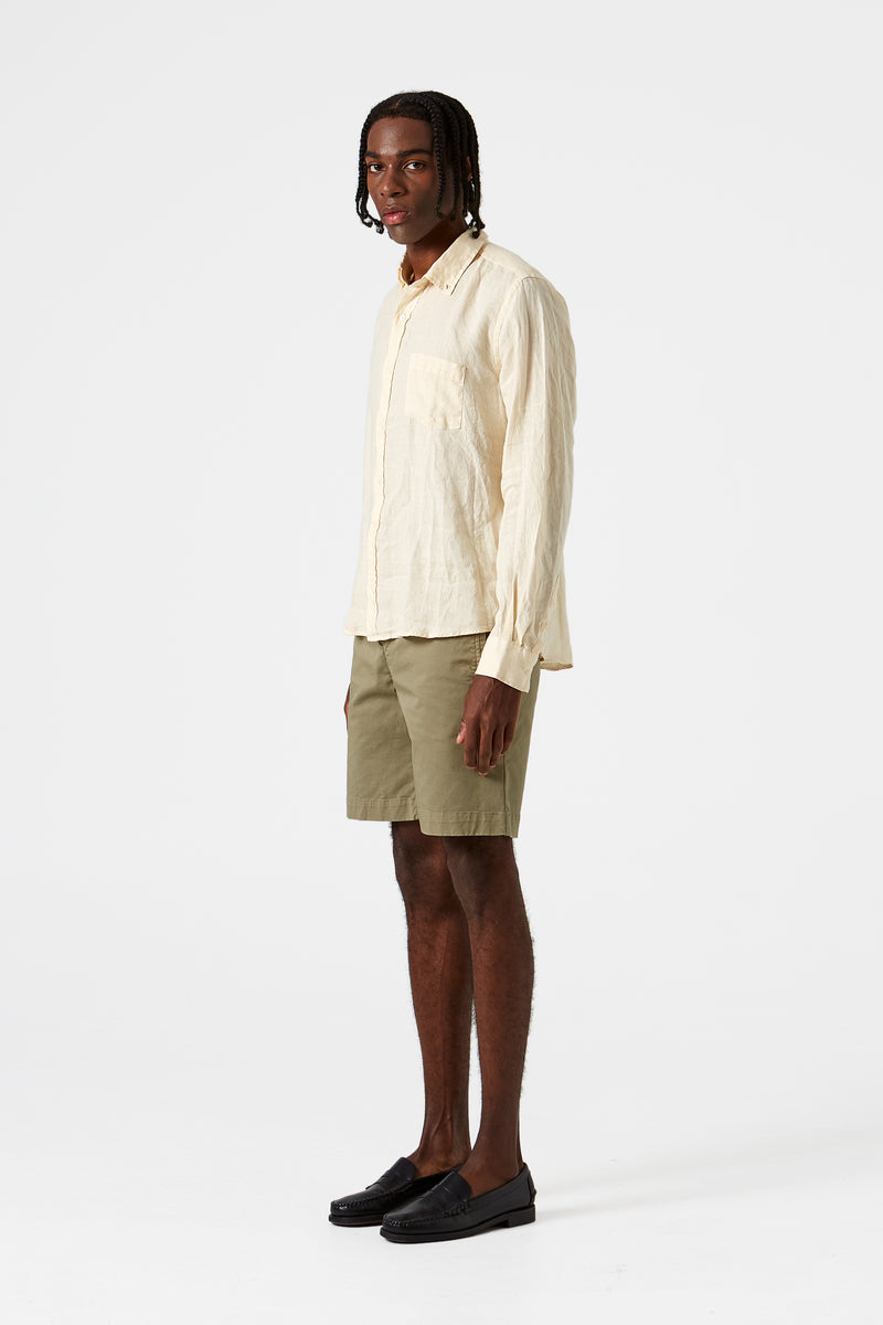 LINEN SHIRT PLAIN BEIGE